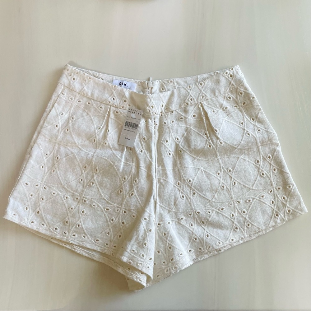 Sir the Label Eyelet Linen Shorts, Brand new w/ tag!
